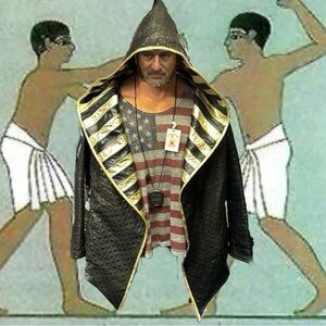 STUNNING movie prop leather jacket / overcoat - custom made by a movie studio